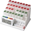 Medcenter Monthly Pill Organizer System 4 Times and Day, 31 Day Pill Organizer Box with Talking Alarm Removing System, Monthly Pill Box for Daily Medication, Dárek pro mámu, tátu, Starší osoby