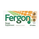 Fergon High Potency Železné Doplněk Tablety 100 ea (Balení po 3)