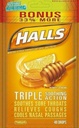 Palls Menthol - Suppressant / Oral Anestetic, Honey- Lemon, Kapky, 40 ct. Balení po 2 ks
