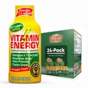 Vitamin Energy B12 11,000% Extra Energy Shot Mango 24 Pack, 260mg přírodní kofein, B12 & B6, nootropic Focus, Vitalita, Nulový cukr, gluten- Free, Vegan, Kosher, 1.93 fl oz