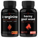 NutraChamps L- Arginin Kapsle a Nadržené kozy Kapsle 2 Balení Bundle