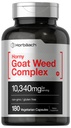 Horbäach Horny Goat Weed Komplex 124; 180 Kapsle 124; Vegetarian, Non-GMO, a gluten Free Formule s Tribulus, Maca, Yohimbe, a L-Arginin