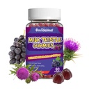 Mléko Thistle Gummies, Mléko Thistle Extract 1000mg, Játra Detox, Antioxidant Support, Non- GMO, Non- gluten, Vegan, Mléko Thistle Dodatek, 60 Počet