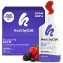 Healthycell Bioactive Daily Liquid Multivitamin pro muže a ženy - 20 + esenciální vitaminy, minerály a antioxidanty pro mozek, srdce, imunitu, energii, kůži a vlasy - 30 gelové balíčky