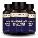 Dr. Mercola Lumbrokináza Enzymy - Zpožděné uvolňování Formule - Dietní dodatek pro kardiovaskulární a energetickou podporu - Non- GMO, Gluten- Free & Soy-Free - 30 Kapsle (30 Služeb), 3 Pack