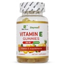 Vitamin E Gummies 268mg, Delicious, Vegan, Non- GMO, Dospělé Gummy doplňky, imunitní, kůže a oční podpora, 60 Počet