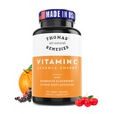 Thomas 'all- natural Remedies Vitamin C s organickým Elderberry, Organic Citrus Bioflavonids - Celý doplněk stravy - Non- GMO - Syrové Vegan - 90 Kapsle