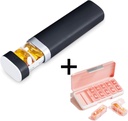 AM PM Pill Organizátor 2 krát denně, 7 den Pill Box Týdenní Pill Organizátor Cestování s odděleným kontejnerem, Přenosný denní medicína Planner Dipenser Pouzdro pro vitamíny, rybí oleje, doplňky
