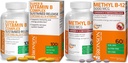Bronson Methyl B12 5000 mcg Vitamin B12 Methylkobalamin Lozenges + Super B vitamin B komplex setrvalé pomalé uvolňování