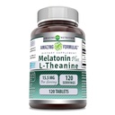 Amazing Dictions Melatonin Plus L- Theanine 15.5 Mg CLAS124; Tablety dodatek CLAS124; Non-GMO CLAS124; Gluten- Free CLAS124; Made in USA (1 balení 124; 120 Počet)