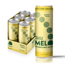 Melo Sparkling Kava Drink, Banana Cream, Sugar Free Non Alkoholic Nápoje s nulovou kalorií, gluten Free, Vegan, 100% přírodní Mocktail se 100 mg Kava Root per Drink, 6 balení, 12 oz Cans