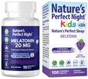 Nature 's Perfect Night Bundle Is124; Melatonin 20mg Is124; Kids Melatonin 1mg Is124; 180 Count Is124; 100 Count Is124; Sugar Free Is124; Gluten Free Is124; Non- GMO Is124; Vegan
