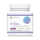 Youtheory Relax Magnesium Powder - Vegan Stress Relief Supplement with L-Theanine & GABA * - Podporuje relaxaci * - Mléčné, Soy & gluten Free - Berry, 4.4 oz