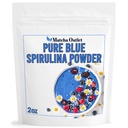 Blue Spirulina Powder Pure from Blue Green Algae Great for Smoothies Baking Vegan Natural Food Coloring Phycocyanin 2 oz 57g Až 70 Služeb