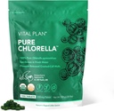 Vital Plan Pure Chlorella Tablets - Sun Grown Chlorella Pyrenoidosa dodatek Dr. Bill Rawls w / Broken Cell Wall - Organic Chlorella w / Chlorofyl, Prasklá buněčná zeď & žádné plnidla (1000 Tabs)