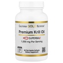 California Gold Nutrition Premium Krill Oil with Superba2 Bioavailable Omega-3s from Antarctic Krill - Heart & Brain Health Support - Gluten Free, Non- GMO - 1000 mg - 60 Fish Gelatin Softgels