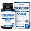 Turkesterone Supplement 500mg (120 kapslí) - Stamina, Drive, Athletic Performance & Muscle Mass - (Ajuga Turkestanica Std. až 10% Turkesteron) (Podobně jako Ecdysterone) - Non- GMO & Vegan Kapsle
