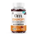 OM MUSHROOM SUPERFOOD Cordyceps Gummies, USA Pěstované organické houby, Podpory, Endurance, Energie, & Recovery, 60 Počet, 30 Servings Gummy doplňky