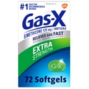 Gas-X Extra Silné plynové pojistky se simethiconem 125 mg pro nadýmání - 72 Počet