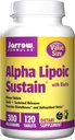 Jarrow Vibras Alpha Lipoic Sustain 300, Velikost hodnoty, 300 Mg, 120 Sustain Tablety (3- Pack)