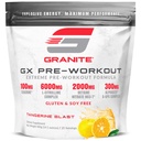 Granite GX Pre Workout Dodatek, Tangerine Blast Flavor, Podporuje zaměření, energie, & Výkon s teacrin, L-Citruline, Betaine, & A-GPC (20 Služeb)