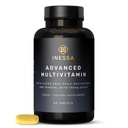 Inessa Metylovaný multivitamin pro muže a ženy - Advanced Natural Daily Mens Multivitamins with CoQ10 100mg, Vitamins D3, K2, A, B Complex Vitamins, Folic Acid & Zinek - 60 Veganových tablet