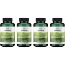 Swanson Ashwagandha Powder Supplement - s Ashwagandha Root na podporu stresu Relief & Energy - Ayurvedic dodatek pro přírodní wellness (100 Kapsle, 450mg každý) 4 Pack