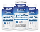 Lysin Cold Sore Léčba rtů - s Lactobacillus Rhamnosus, Acidophilus a vitamin C - Cold Sore doplněk pro rty a zdraví kůže, imunitní podpora a prevence - 180 Kapsle