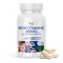 VHC Vitamin B1 Benfotiamin 600mg doplněk 5X Time Fat- Soluble Thiamin Vitamin B1- Max Boost Biologicky dostupný Thiamin B1 Levels- 120 Veggie Kapsle, Non- GMO, Soy Free- Made in USA