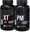 Jacked Factory Burn-XT Max - Thermogenic Fat Burner & Appetite Conpressant (90 Kapsle) & Lean PM Max high- Performance Weight Loss, Fat Burner, & Appetite Conpressant (120 Kapsle)