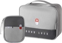 Prázdná první pomoc tašky cestovní lékařské dodávky Izolovaný Medicine Bag Pohodlné bezpečnostní Kit oblek pro rodinu Outdoor turistika Camping Car Office Workplace, Grey