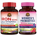 Vitalitown Ženské Probiotika & Železný dodatek Bundle