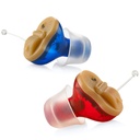 Premium Digital sluch pomůcky pro seniory - Neviditelný v Canal (CIC) In- Uar Mini zvuk Enhancer Set, Invisible-Invisible, Noise Cancelling, Osobní zvukový zesilovač sluchu - Pár - MZ-21