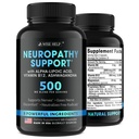 Neuropatie Podpora přírodní Nerve Discomfort Relief - Made in USA - Nerve Antioxidant pro trigeminální Neuralgie, Diabetická a periferní neuropatie - Hands, Neck, Notes & Toes Treatment Formule - 60 Caps