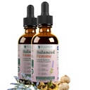 Rejuvica Health Balanced Femme - Menopauza Support for Hot Flashes & Female Balance - Liquid Delivery for Better Absorption - Black Cohosh, Dong Quai, Vitex, Maca Root & Více!
