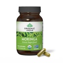 ORGANICKÁ INDIA Moringa Kapsle Organické - Moringa dodatek - Zelená Superfood, Moringa Leaf Kapsle, Čistá Supergreen, Vegan Zelené, Příroda Multivitamin, Vegan, gluten- Free - 60 Kapsle