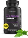 Livingood Daily Alergen Support, Přírodní alergie dodatek s vitamínem C, Quercetin, Nettle Leaf, Zinek, Bromelain & Tinospora, Non GMO, Vegan, Imunitative Support Formule, 120 Vegetariánské Kapsle