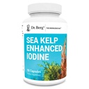 Dr. Berg Sea Kelp Enhanced jód - 200 mcg prémiového jódu - Seaweed Blend zahrnuje Klamath Blue- Green Algae & Sea Kelp - 90 Kapsle