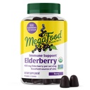 Megafood Elderberry Imunity Supplement - Vegan Elderberry Gummies pro dospělé - Made with Zinek and Real Food - Pectin- based, Gluten- Free, USDA Organic - 54 Gummies, 27 Služeb