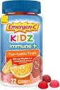 Emergen- C Kidz Imunitní + Imunitní podpora Dietní doplňky, ochucené gumy s vitamínem C, B vitaminy a vitamin D pro imunitní podporu, Fun- Tastic ovoce ochucené gumy - 22 Počet