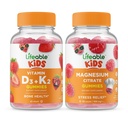 Živý vitamín D3 + Vitamin K2 Děti + hořčík Děti, Gummies Bundle - Velký Ochutnávka, Vitamin dodatek, gluten zdarma, GMO zdarma, Žvýkací žlab