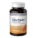 American Health Super Papaya Enzyme Plus - 180 Žvýkací tablety - After-Meal dodatek - Non- GMO - 60 Služeb