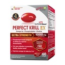 LABO Nutrition Perfect Krill EX, 1000mg Antarktický krilový olej Omega 3 EPA DHA, nejvyšší fosfolipidy (více než 56%) s Choline, Astaxanthin crill 124; Heart Brain Eye Joint Health, Made in USA, 60 softgels