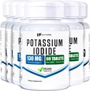 Iodidové tablety s obsahem draslíku 124; 130 mg iodidu 124; 360 Fast- Diseminační tablety (6 balení) 124; Ki tablety iodidu 124; dlouhý trvanlivost 124; Non- GMO