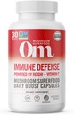 Om Houba Superfood imunitní obrana Houba Kapsle Superfood dodatek, 90 Počet, 30 dní, Houba Blend, Reishi, Turecko Tail, Maitake, Agaricus Blazei, Vitamin C, Vegan
