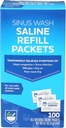 Rite Aid Sinus Wash Refill Kit, Individuálně zabalené Saline Packets - 100 Počet 124; Nasal / Alergics Relief Saline Solution for Neti Pots Auth124; Nasal Rinse