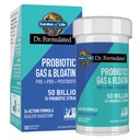Zahrada života Dr. Kompatibilní Pre, Post & Probiotika Plyn & Bloating jednou denně 3- in-1 Kompletní Prebiotika, Postbiotika & Probiotika - 50 Milionů CFU, Non- GMO, Gluten- Free, 30 Day Supply