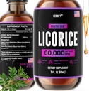 HERBIFY Licorice Root Extract - Powerful Licorice Supplement - Lung Support Supplement - Licorice Extract for Skin Health and Immunication Support - Made in USA - 2oz