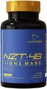 NZT-48 Premium Brain Booster - Lví hříva Doplněk Kapsle - Nootropní mozkové doplňky pro paměť a soustředění - Mozkové pilulky - Přírodní energie - Kofein zdarma, Fosfatidylserin, 30 Služeb