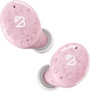 Back Bay Audio Tempo 30 Bezdrátové sluchátka pro malé uši - Award-Winning Sound, Sweatproof Bluetooth Earbucks, Pohodlné ušní budky pro ženy, Růžová sluchátka malá ušní kanály, Dlouhé baterie sluchátka